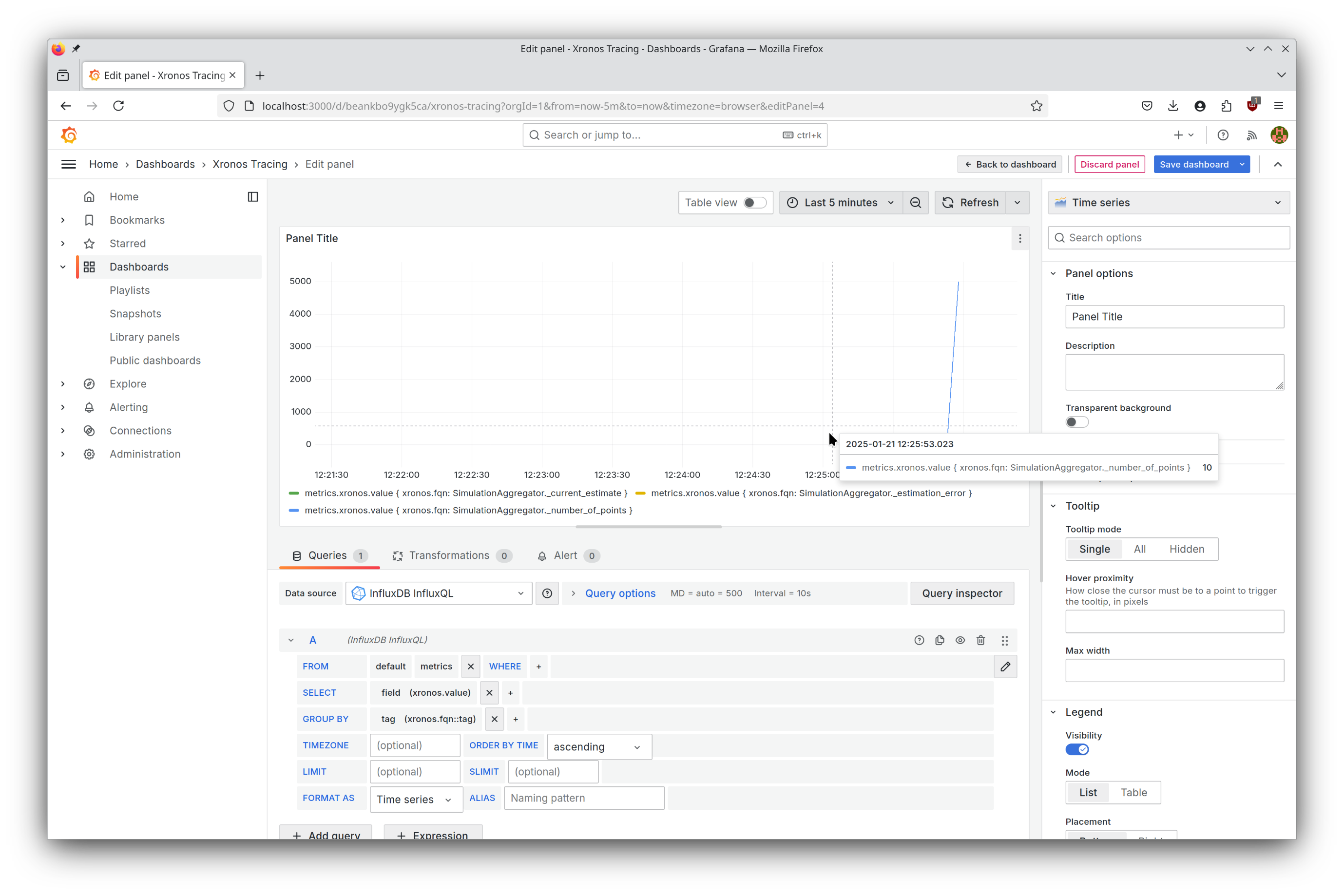 Dashboard Xronos V0 5 0 Documentation